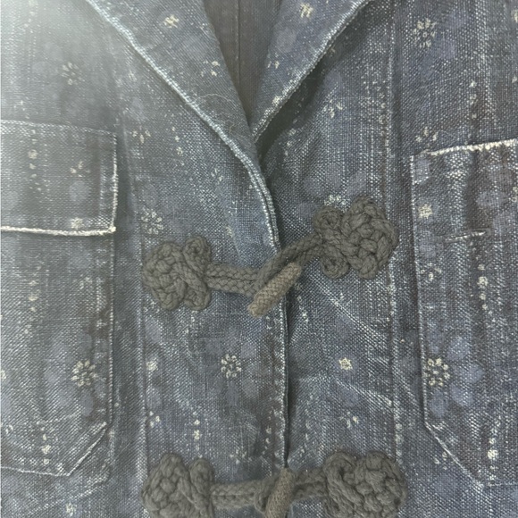 Ralph Lauren Blue Label Women's
Printed Denim Blazer Jacket, Size 4 - Picture 3 of 6